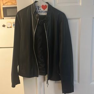 Men’s Size Small Armani Exchange Faux Leather Jacket